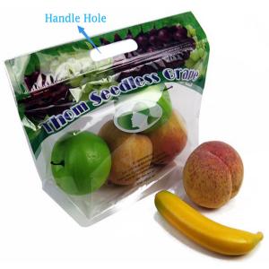 Durable Grape Fruit Packaging Bags Eco Friendly Storage Ziplock Bags