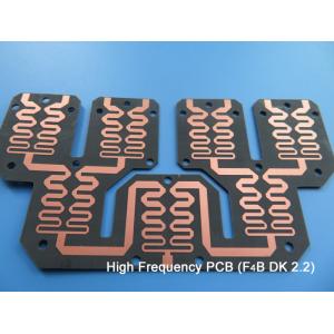 China PTFE High Frequency PCB On DK2.2 Dual Layer Cheap RF PTFE PCB for Couplers wholesale