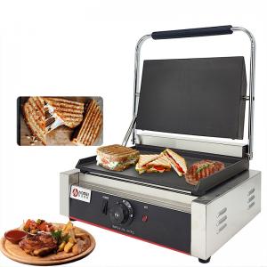 Commercial Grade Electric Panini Contact Grill Press Plate Grill for Perfect Paninis