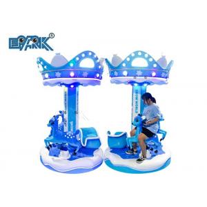 Snow World Go Round Carousel Amusement Park Kids Horse Swing Ride For Three People