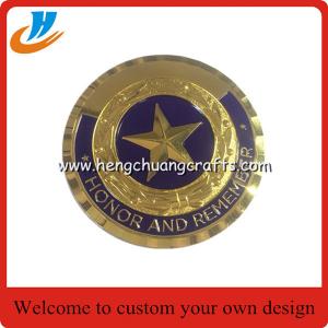 Gold military coins custom,cheap price metal challenge coins wholesale