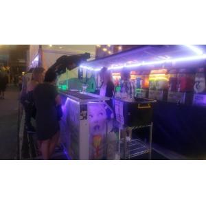 China Restaurant / Hotel Night Mobile Bar Counter Commercial Portable With Wheel supplier