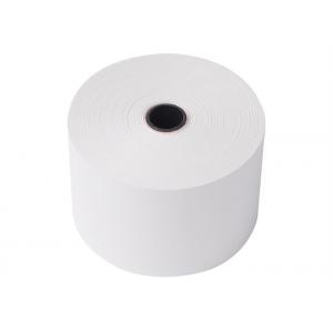 China Plastic Core 3 Inch Pure Wood Pulp 57mm X 40mm Printed Thermal Paper Rolls supplier