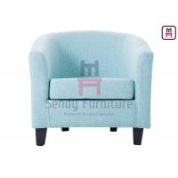 China Leather / Fabric Upholstered Restaurant Booth Sofa High Density Foam For Restaurant on sale