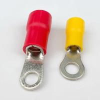 China RV Type Cold Pressed Pre Insulated Terminal Block Cable Crimp Connectors O-Shaped on sale