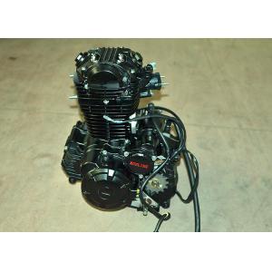 Black Color 200CC Motorcycle Engine 193.2ml Displacement With Balance Shaft