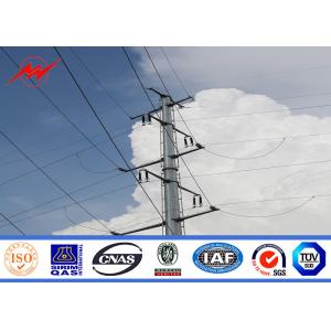 35FT NEA Standard Steel Power Pole , Metal Utility Poles For 69kv Transmission Line