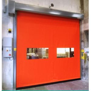 High Speed Pvc Roll Up Rapid Shutter Door 304 Stainless Steel Maintenance Low High Speed Stacking Folding