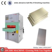 China Wide Abrasive Belt Grinding NO 4 Hairline Finishing Machine For Sheet Metal on sale