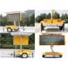 China Movable Solar Powered Vehicle Led Display , Trailer Mounted Led Screen DIP346 wholesale
