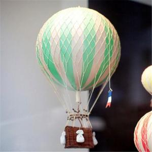 Colorful Painting 30cm Round Shape Resin Hot Air Balloon