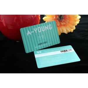China Printing plastic gift barcode id cards with signature panel supplier