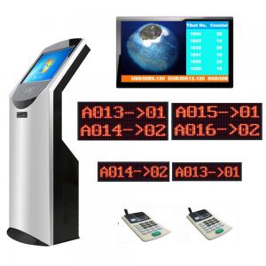 Bank/Hospital/Clinic/Pharmacy Queue Ticketing Kiosk System with 19 inch Token Number Ticket Dispenser