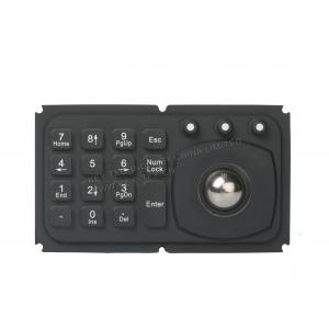 China Mini 15 key panel mount keyboard with trackball for medical , diagnostic equipment supplier