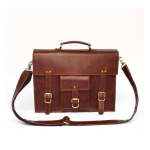 China Luxury Genuine Custom Logo Briefcases Men Leather High End Business Bag Leather Briefcase supplier