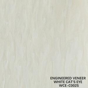 China Reconstituted Composite Wood Sheets Veneer Burl And Root White Cat Eye 002S 0.15mm supplier