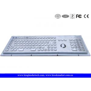 China Rugged Metal Industrial Keyboard With Trackball 103 Function Keys And Number Keypad supplier