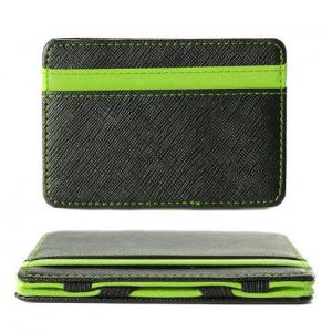 China Unisex RFID Blocking Leather Wallet , Slim Two Tone Magic Bifold Wallet supplier