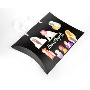 China Custom Printed Pillow Boxes with Handle – Luxury Packaging for Wigs, Hair Extensions & Accessories wholesale