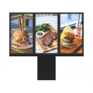 Triple Screen Outdoor LCD Digital Signage 55 Inch For Menu Boards
