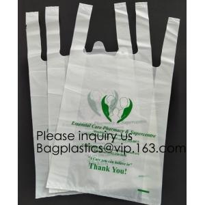 Cheap T-Shirt Compostable Bags Biodegradable Bag For Food, T-Shirt Garment Plastic Bags Compostable 100% Biodegradable