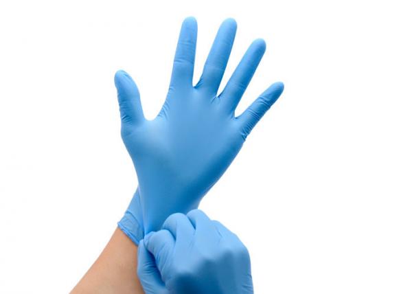 Multi Size Disposable Nitrile Gloves Non Sterile Polyvinylchloride Material