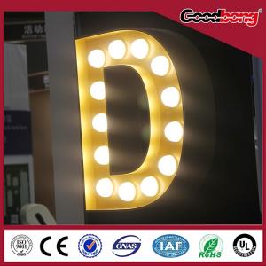 China outdoor indoor waterproof anti-wind vacuum forming chorme Channel Alphabet Letter Sign supplier