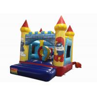 China 0.55mm PVC Tarpaulin Inflatable Smurf Jumping Castle House / Small Baby Bounce House on sale