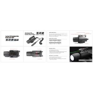 optics,laser sight,flashlight with mount,Primoptics LED Tactical Flashlight with Quick Release QD Mount Pistol Gun Acces