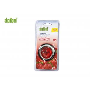 China Red Srawberry Fragrance Vent Car Air Freshener OEM ODM UFO Shape supplier