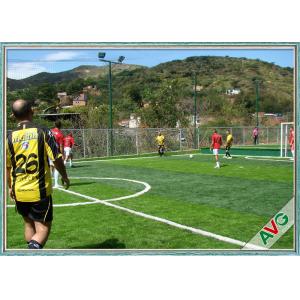 High Density Futsal Turf Soccer Artificial Grass UV Resistance PE 40mm Height Anti - Slip