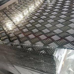 China Hot Rolled 2017 5754 5010 5252 5082 6061 6003 7072 Non Slip Five Bar Aluminium Checker Sheet supplier