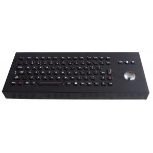 China Salt fog proof black backlit stand alone ruggedized keyboard with 85 key for military wholesale