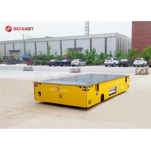 Workshop Steerable Motorized Trackless Transfer Trolley 5 Tons With Pu Tires