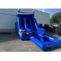 China Blow Up Amusement Park Water Slides 0.55mm PVC Garden Inflatable Water Slide on sale