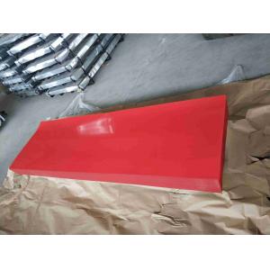 Pre Painted 17mm Red Corrugated Roofing Sheets Galvanised Iron Sheets