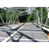 Modular Detla Structural Steel Truss Bridge Galvanized Surface 7.6m Width