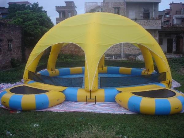 Inflatable Water Pool With Tent / Inflatable Water Ball Pool For Party