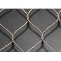 China High Tensile Strength SS Wire Rope Mesh , Safety Stainless Steel Rope Net on sale