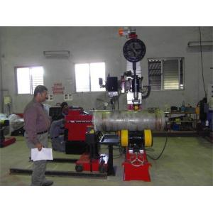 China Automatic Elbow Pipe Welding Machine With Movable Support Turning Roller supplier
