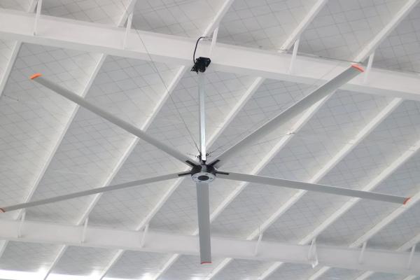 Super Volume HVLS Industrial Ceiling Fan for Large Space Ventilation Durable Motor Core Components