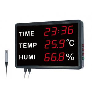 China Time temperature humidity Simultaneously Digital Thermometer And Hygrometer For Warehouse And Room supplier