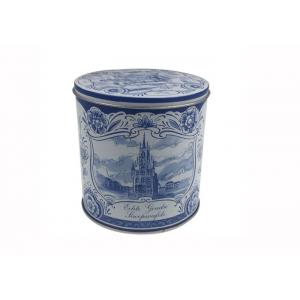 China food grade Round Metal Tin Box With Lid supplier