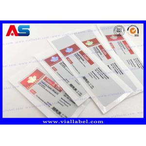 China Custom Peptide Bottle Labels Glossy Waterproof For Small Bottles Medication Usage supplier