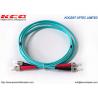 Aramid PVC LSZH Optical Fiber Patch Cord ST OM3 Multimode 10G Duplex