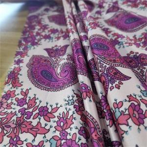 China 95gsm Printed Polyester Spandex Satin Fabric , 50d Polyester Chiffon Fabric supplier