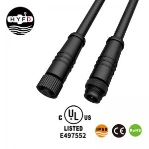 Customizable M12 HYFD IP68 Waterproof Cable Connector