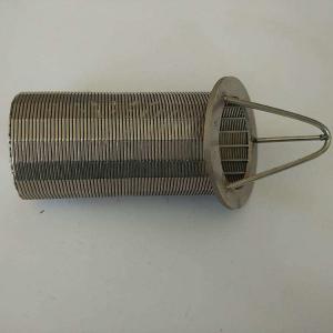 China 12 Inch Stainless Steel Mesh Filter Baskets , Stainless Steel Perforated Cylinder supplier