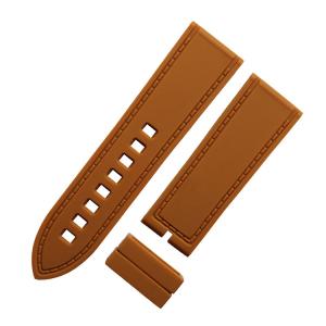 China Simulate Stitching Men'S Silicone Watch Bands 26mm With Pattern supplier