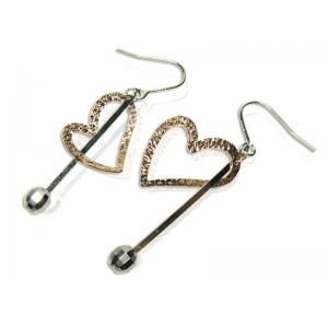 China Wholesale 925 Sterling Silver Drop Heart Earrings Jewellery 21 Pairs supplier
